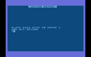 Data Base / Report System atari screenshot